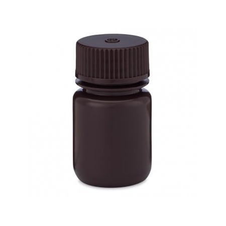 Globe Scientific Diamond RealSeal Bottles, Amber Color, Wide Mouth, 30 ml, 12/pk, 12PK 219940